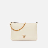 Borsa a tracolla 100455A0F1 Z14Q PINKO Bianco seta-antique gold 