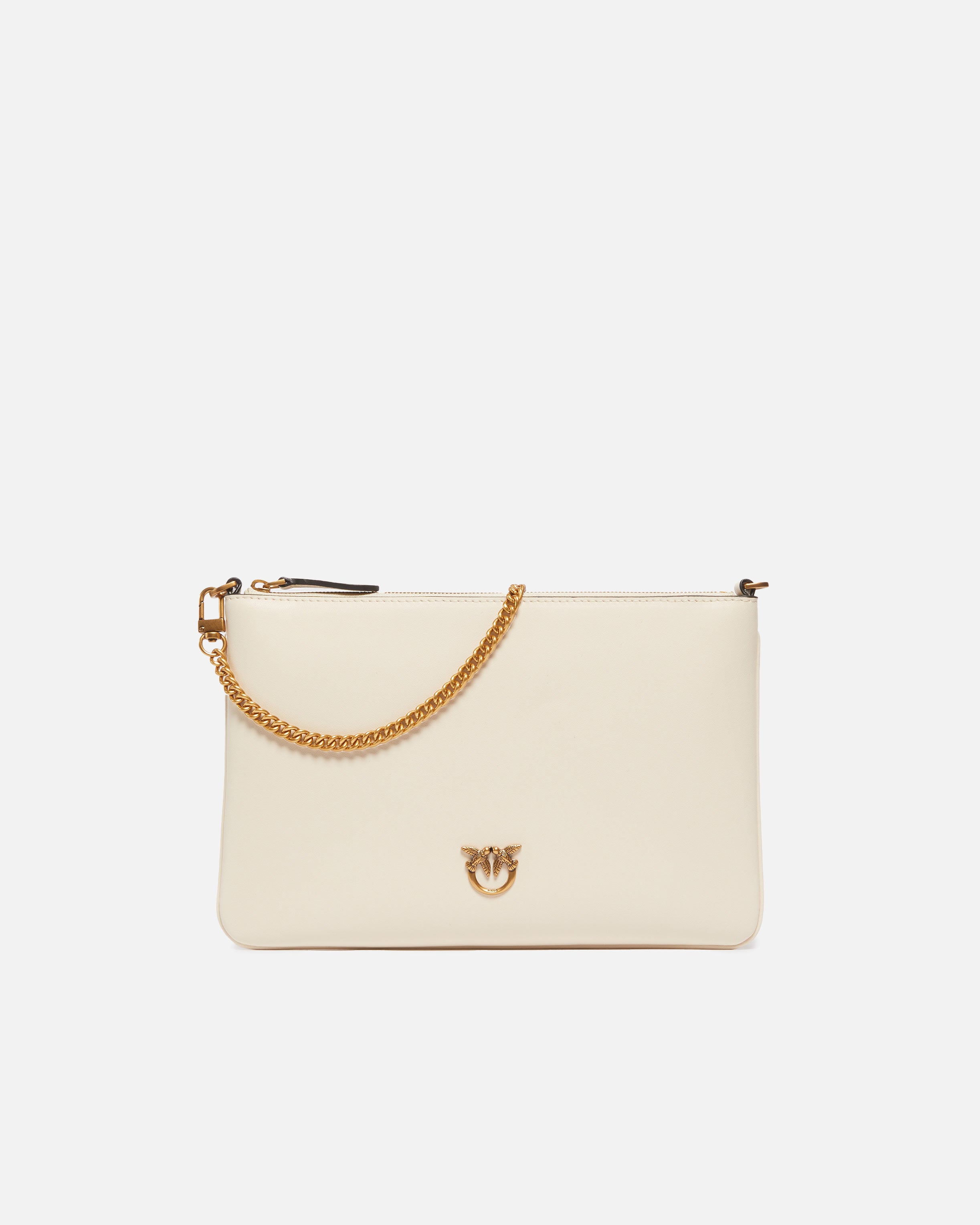Borsa a tracolla 100455A0F1 Z14Q PINKO Bianco seta-antique gold 