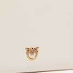Borsa a tracolla 100455A0F1 Z14Q PINKO Bianco seta-antique gold 