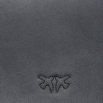 Borsa a tracolla media in pelle liscia 100941A0F1 Z99Q PINKO Nero-antigue 