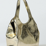 Borsa media in pelle effetto used 104645A2OT ZZLQ PINKO Oro-antique gold 