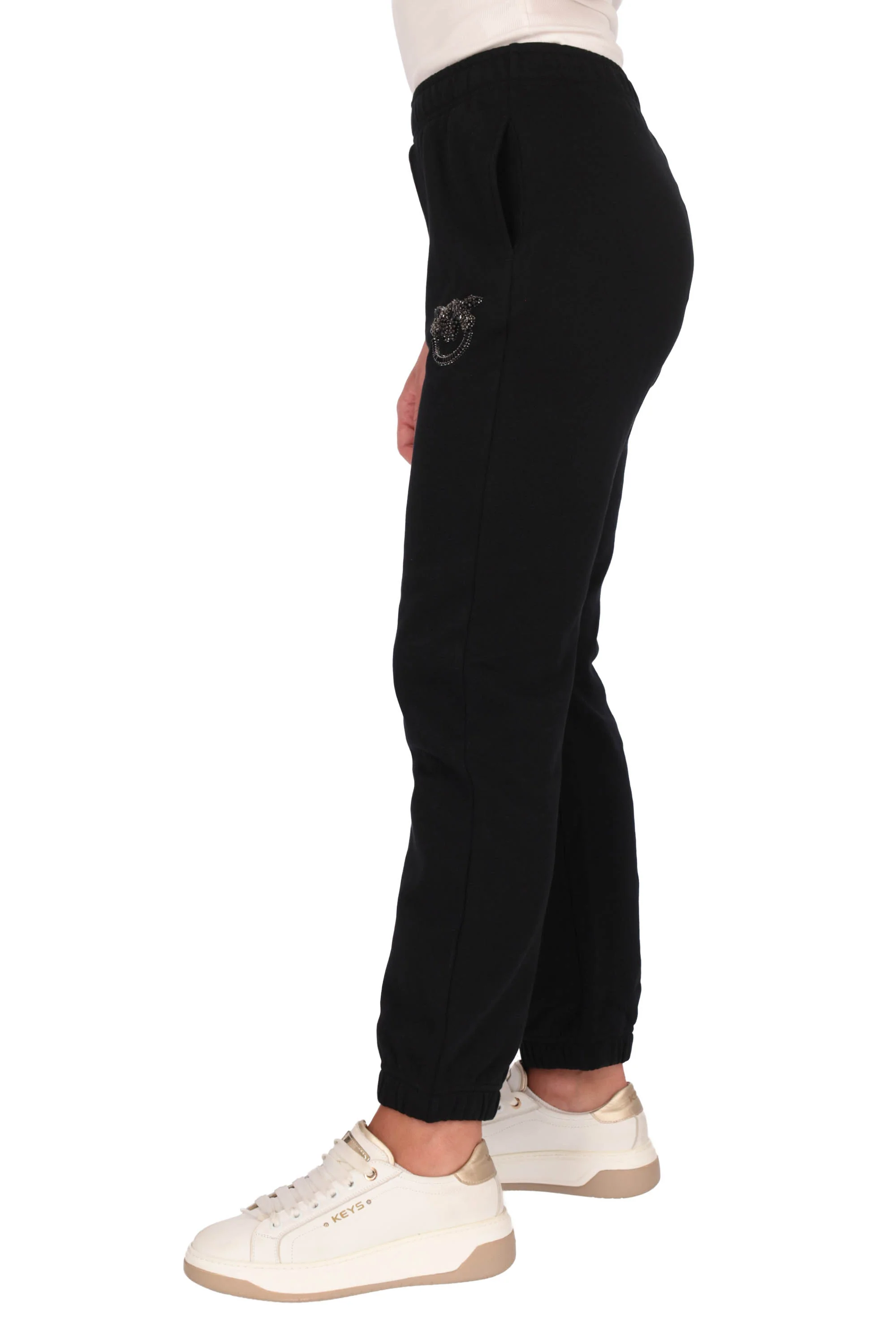 Jogger in jersey di cotone 104790A2RO Z99 PINKO Nero limousine 
