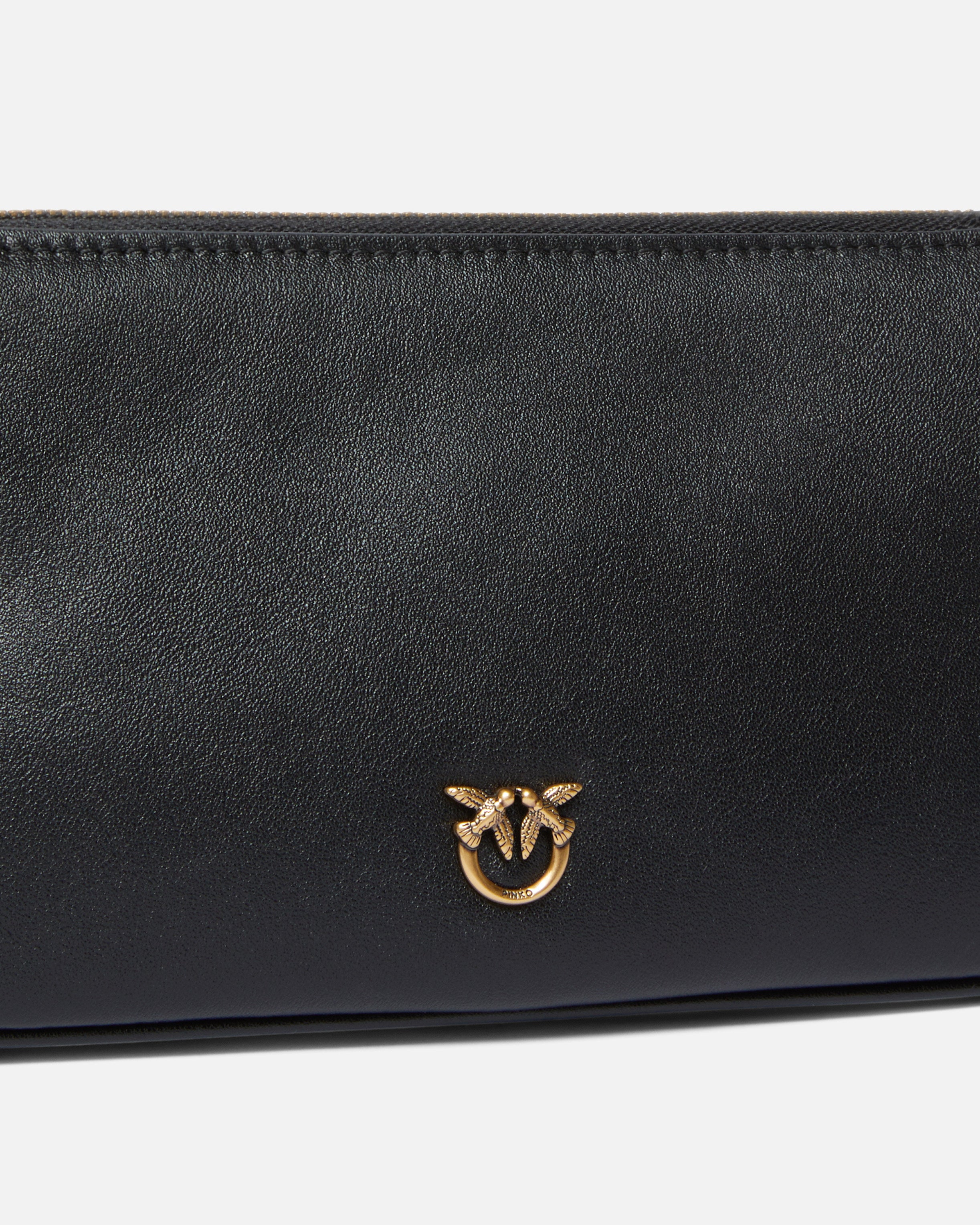 Borsa a tracolla in pelle 105069A0QO Z99Q PINKO Nero-antigue 