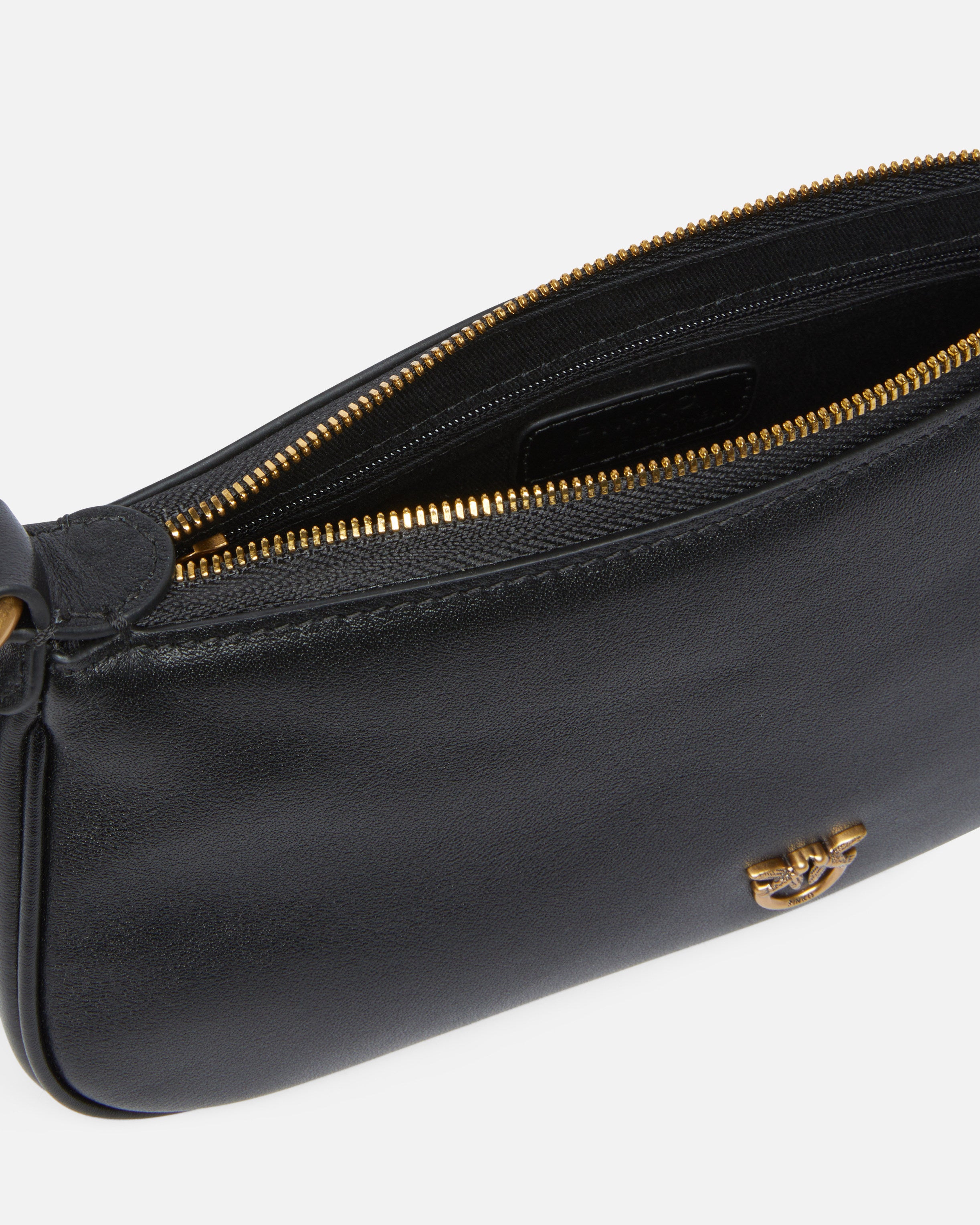 Borsa a tracolla in pelle 105069A0QO Z99Q PINKO Nero-antigue 