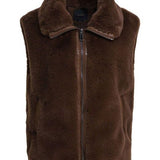 Gilet in ecopelliccia 105107A2WN L74 PINKO Marrone castano 