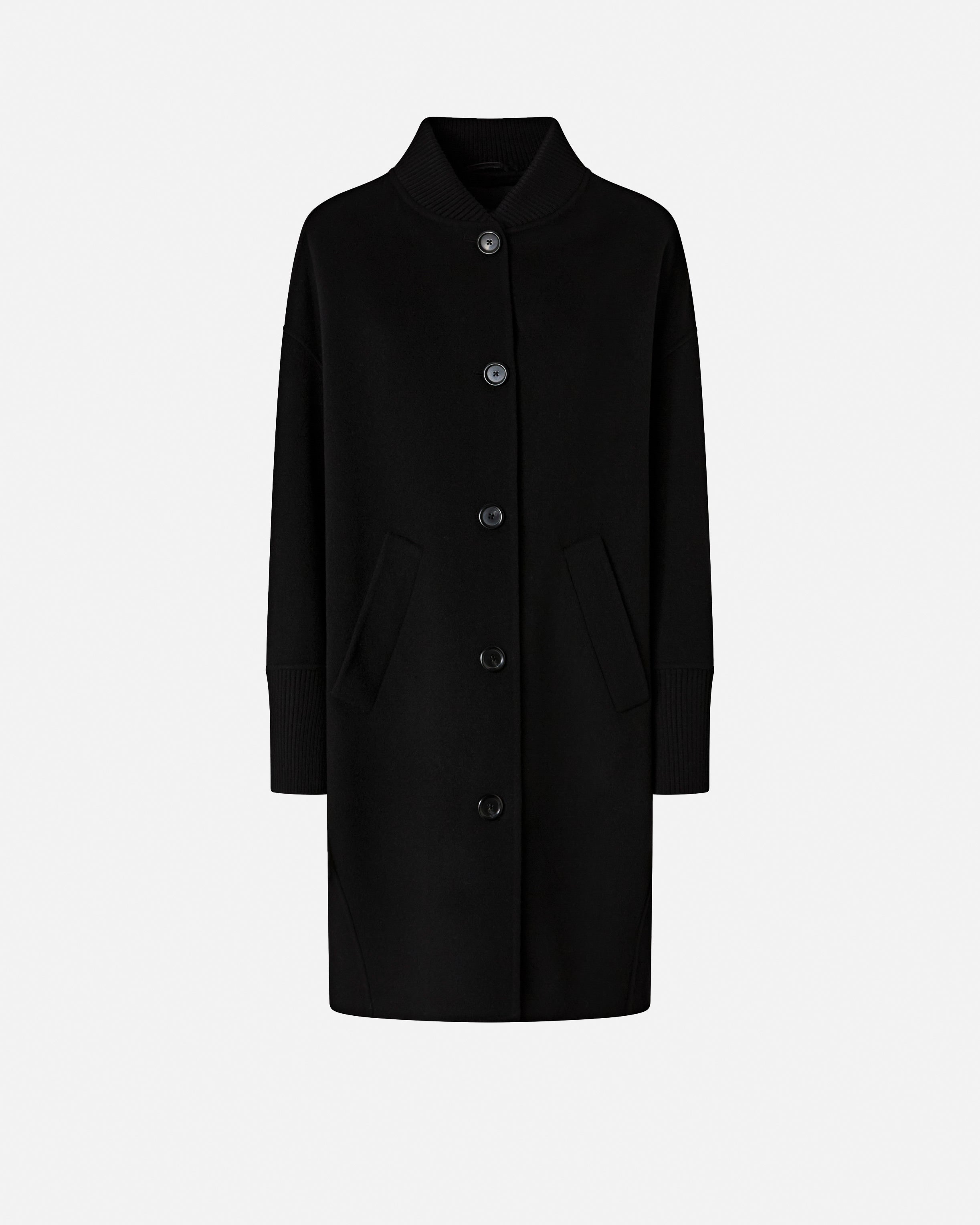 Cappotto lungo in panno double 105404A1ZQ Z99 PINKO Nero limousine 