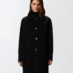 Cappotto lungo in panno double 105404A1ZQ Z99 PINKO Nero limousine 