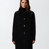 Cappotto lungo in panno double 105404A1ZQ Z99 PINKO Nero limousine 