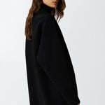 Cappotto lungo in panno double 105404A1ZQ Z99 PINKO Nero limousine 