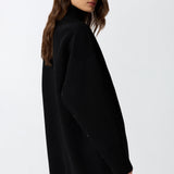 Cappotto lungo in panno double 105404A1ZQ Z99 PINKO Nero limousine 