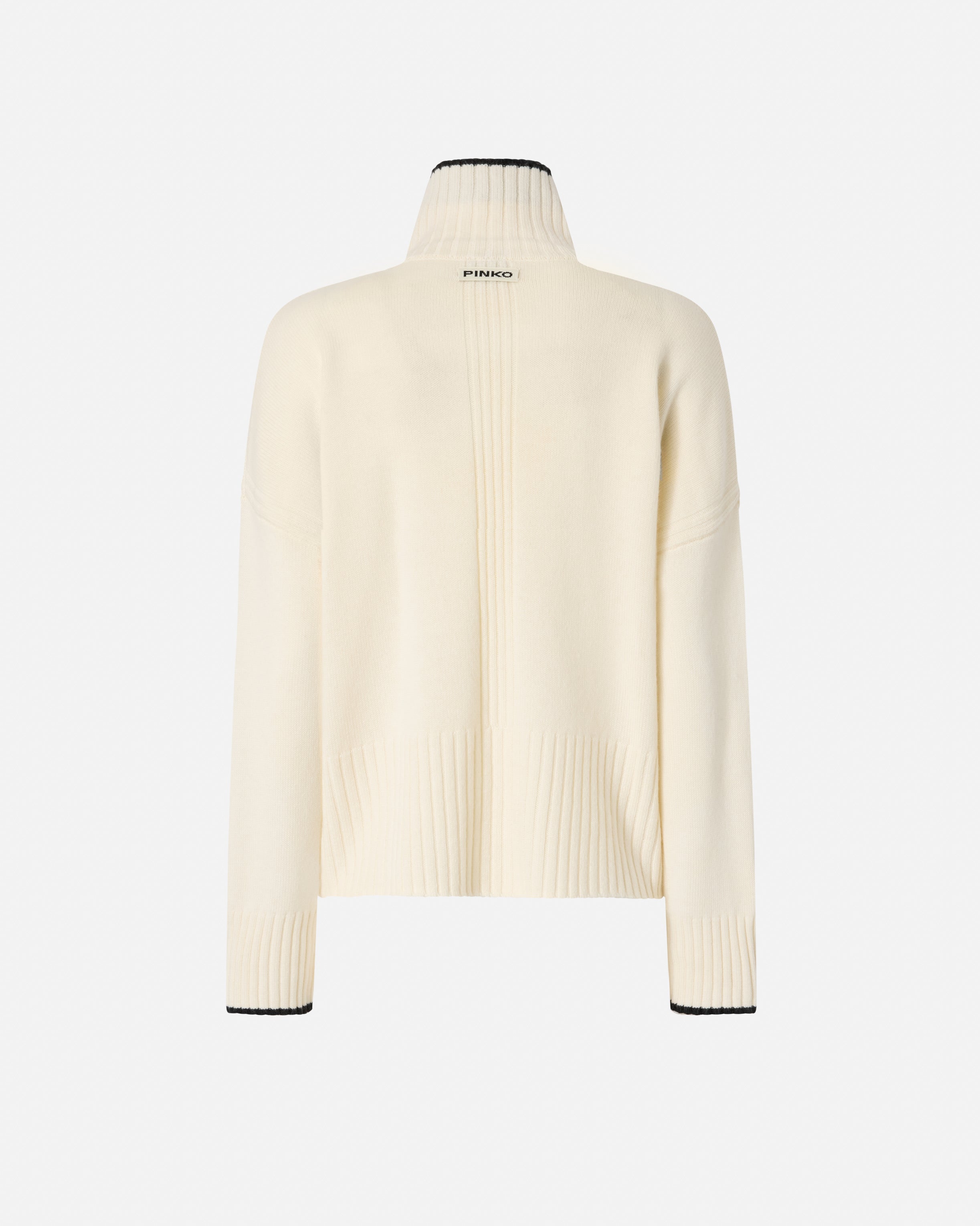 Dolcevita in maglia 105446A2Q9 Z13 PINKO Bianco meringa 
