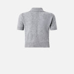 Polo in lana manica corta 105450A2Q9 II2 PINKO Grigio monumento 