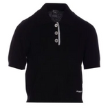 Polo in lana manica corta 105450A2Q9 Z99 PINKO Nero limousine 