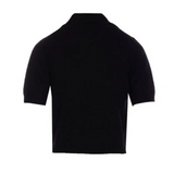 Polo in lana manica corta 105450A2Q9 Z99 PINKO Nero limousine 