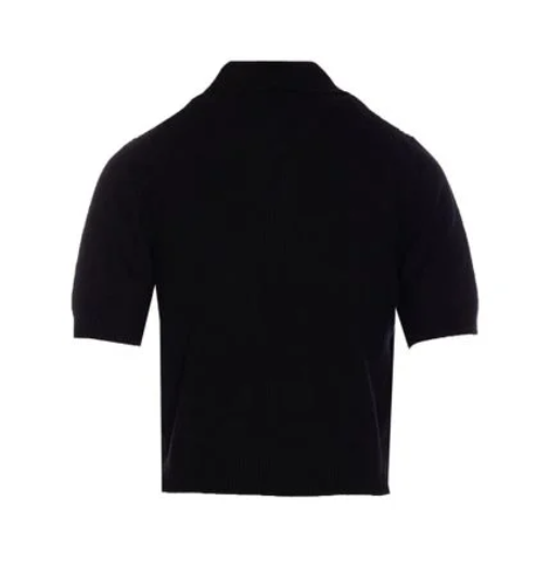 Polo in lana manica corta 105450A2Q9 Z99 PINKO Nero limousine 