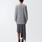 Cardigan lungo con scollo a V 105451A2Q9 II2 PINKO Grigio monumento 