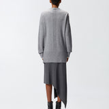 Cardigan lungo con scollo a V 105451A2Q9 II2 PINKO Grigio monumento 