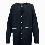 Cardigan lungo con scollo a V 105451A2Q9 Z99 PINKO Nero limousine 