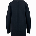 Cardigan lungo con scollo a V 105451A2Q9 Z99 PINKO Nero limousine 