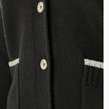 Cardigan lungo con scollo a V 105451A2Q9 Z99 PINKO Nero limousine 