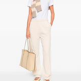 Pantalone in felpa di cotone 105508A2RB C03 PINKO Beige g. maroso 