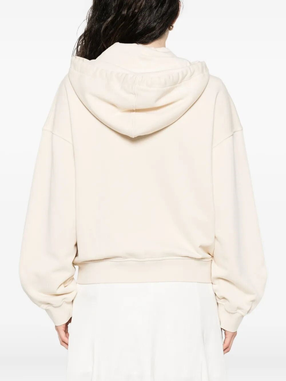 Felpa zippata con cappuccio 105509A2RB C03 PINKO Beige g. maroso 