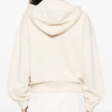 Felpa zippata con cappuccio 105509A2RB C03 PINKO Beige g. maroso 