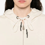 Felpa zippata con cappuccio 105509A2RB C03 PINKO Beige g. maroso 