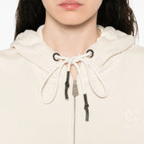 Felpa zippata con cappuccio 105509A2RB C03 PINKO Beige g. maroso 