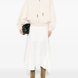 Felpa zippata con cappuccio 105509A2RB C03 PINKO Beige g. maroso 
