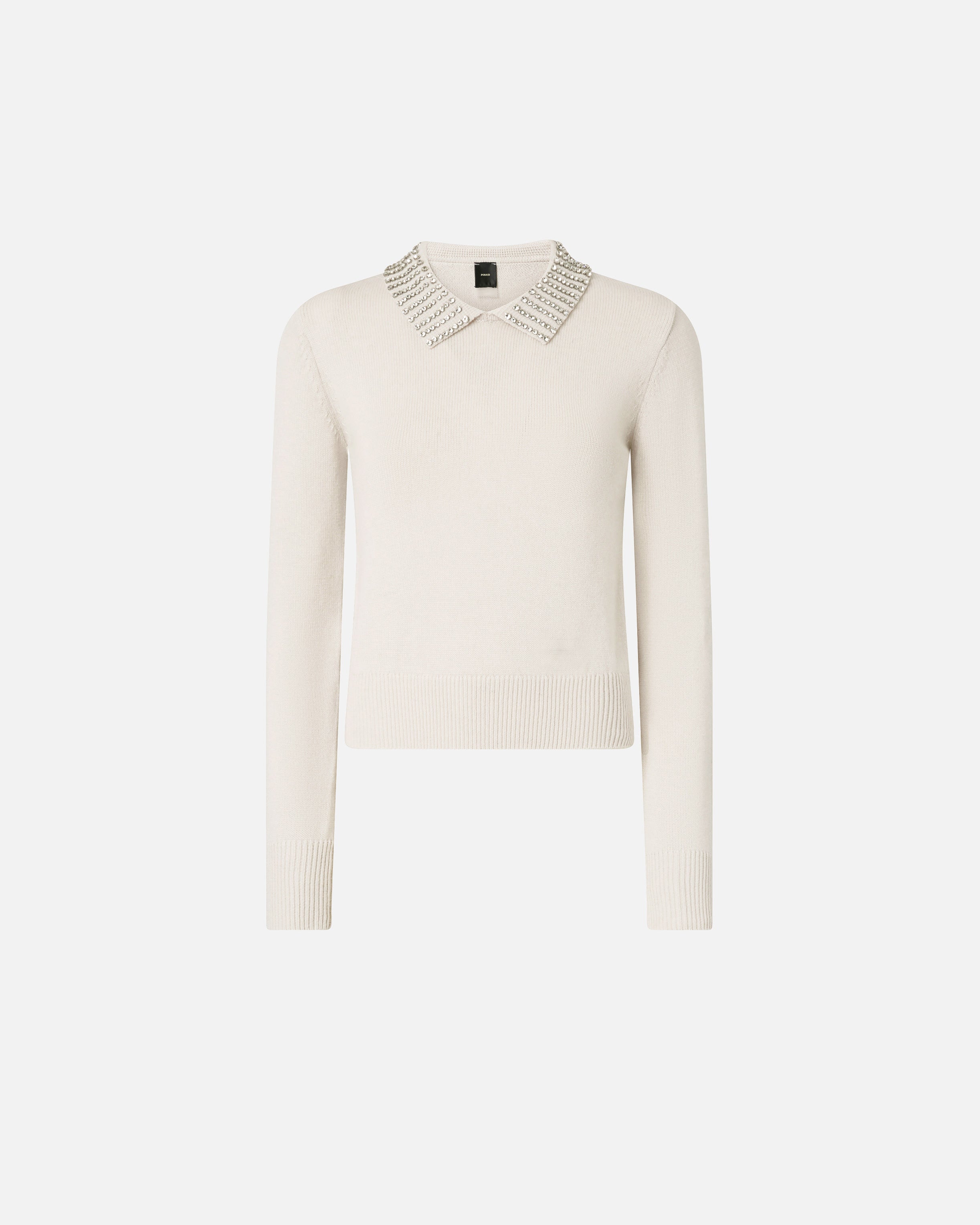 Maglia in lana 105530A2S4 I23 PINKO Grigio nuvola argento 