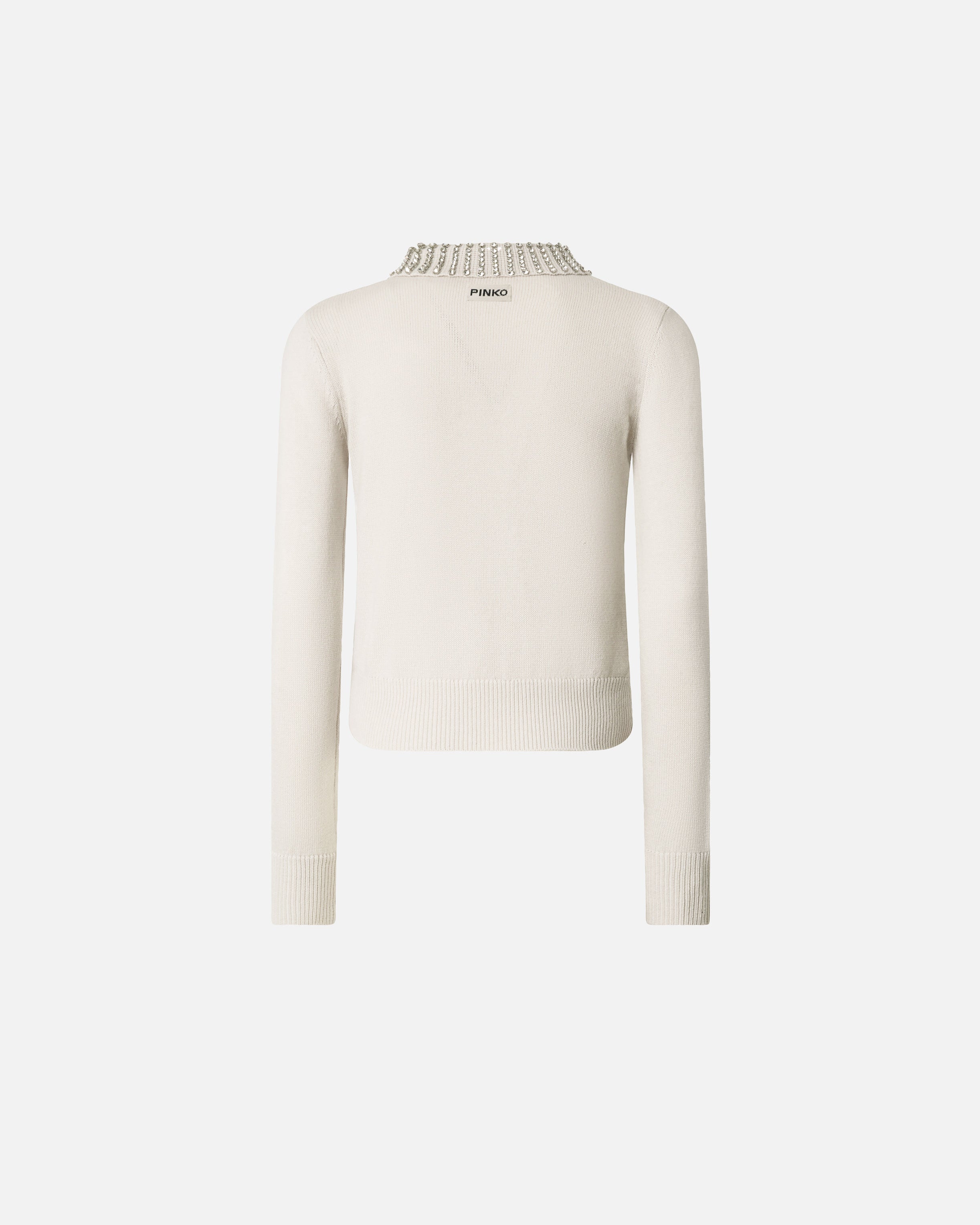 Maglia in lana 105530A2S4 I23 PINKO Grigio nuvola argento 