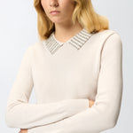 Maglia in lana 105530A2S4 I23 PINKO Grigio nuvola argento 