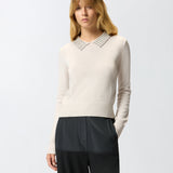 Maglia in lana 105530A2S4 I23 PINKO Grigio nuvola argento 