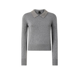 Maglia in lana 105530A2S4 II2 PINKO Grigio monumento 