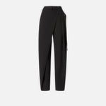 Pantaloni wide leg a portafoglio 105570A18E Z99 PINKO Nero limousine 