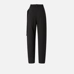 Pantaloni wide leg a portafoglio 105570A18E Z99 PINKO Nero limousine 