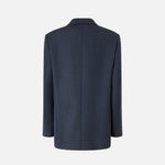Blazer doppiopetto in lana con bottoni dorati 105617A2SN G02 PINKO Blu-eclissi totale 