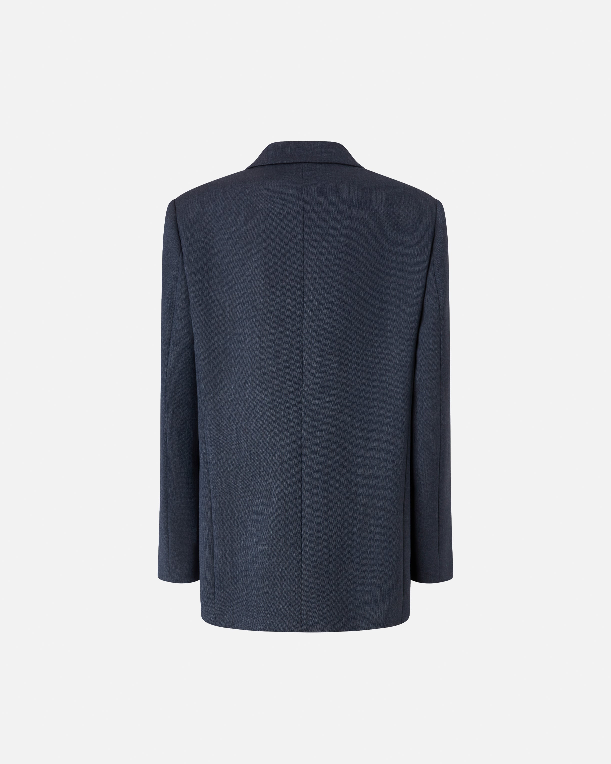 Blazer doppiopetto in lana con bottoni dorati 105617A2SN G02 PINKO Blu-eclissi totale 