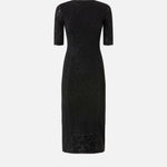Abito midi in pizzo di maglia 105653A2TW Z99 PINKO Nero limousine 