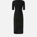 Abito midi in pizzo di maglia 105653A2TW Z99 PINKO Nero limousine 