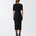 Abito midi in pizzo di maglia 105653A2TW Z99 PINKO Nero limousine 