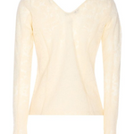 Maglia manica lunga ricamata 105655A2TW C03 PINKO Beige g. maroso 