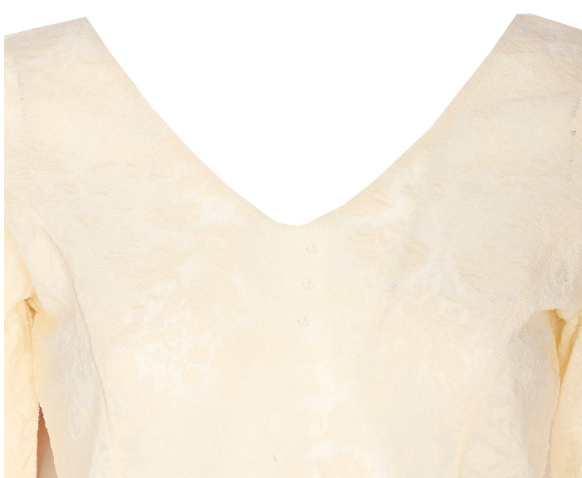 Maglia manica lunga ricamata 105655A2TW C03 PINKO Beige g. maroso 