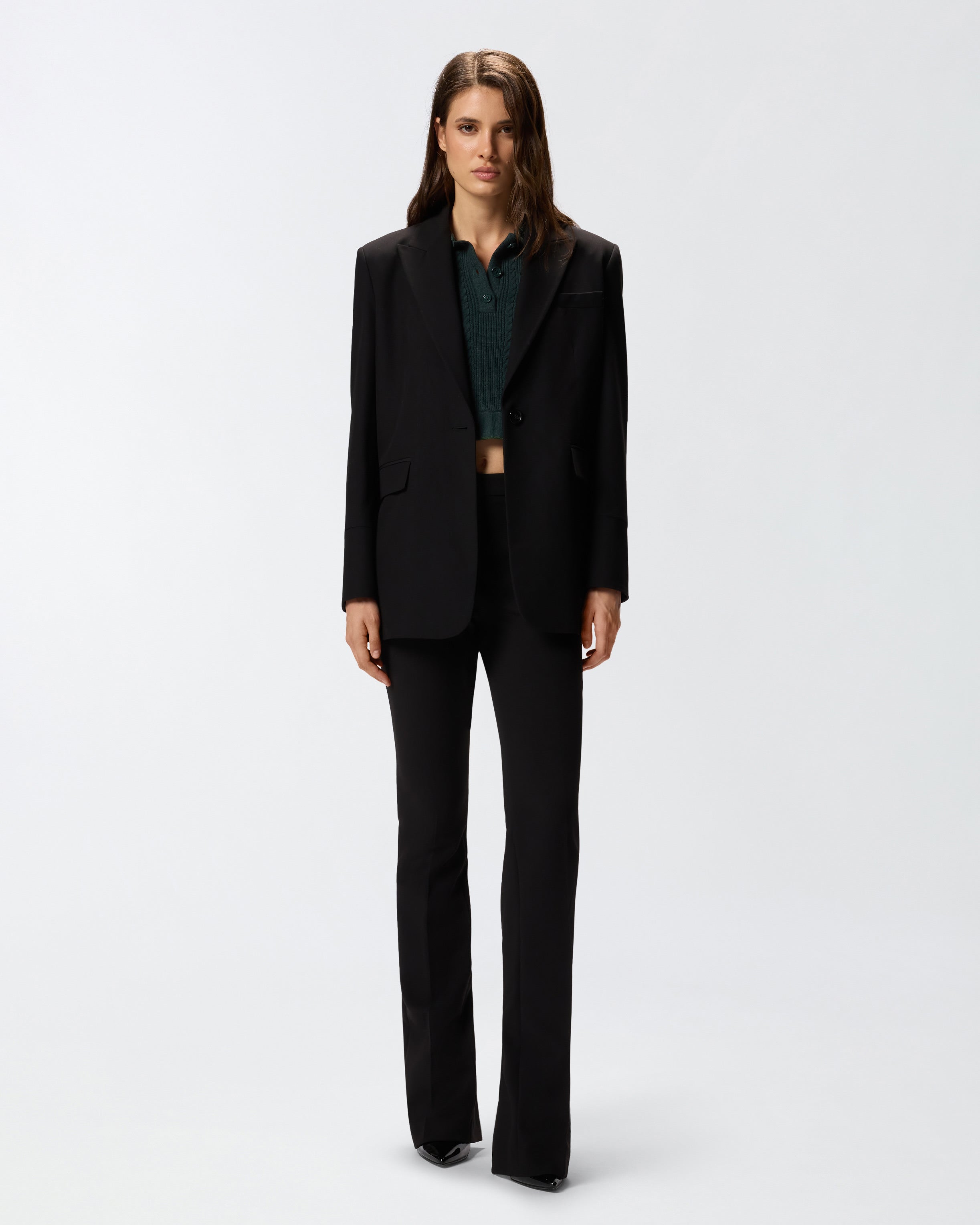 Blazer oversize stretch 105663A18E Z99 PINKO Nero limousine 