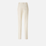 Pantaloni skinny con piega stirata 105671A2QV Z00 PINKO Bianco-gelato vaniglia 