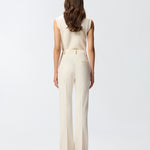 Pantaloni skinny con piega stirata 105671A2QV Z00 PINKO Bianco-gelato vaniglia 