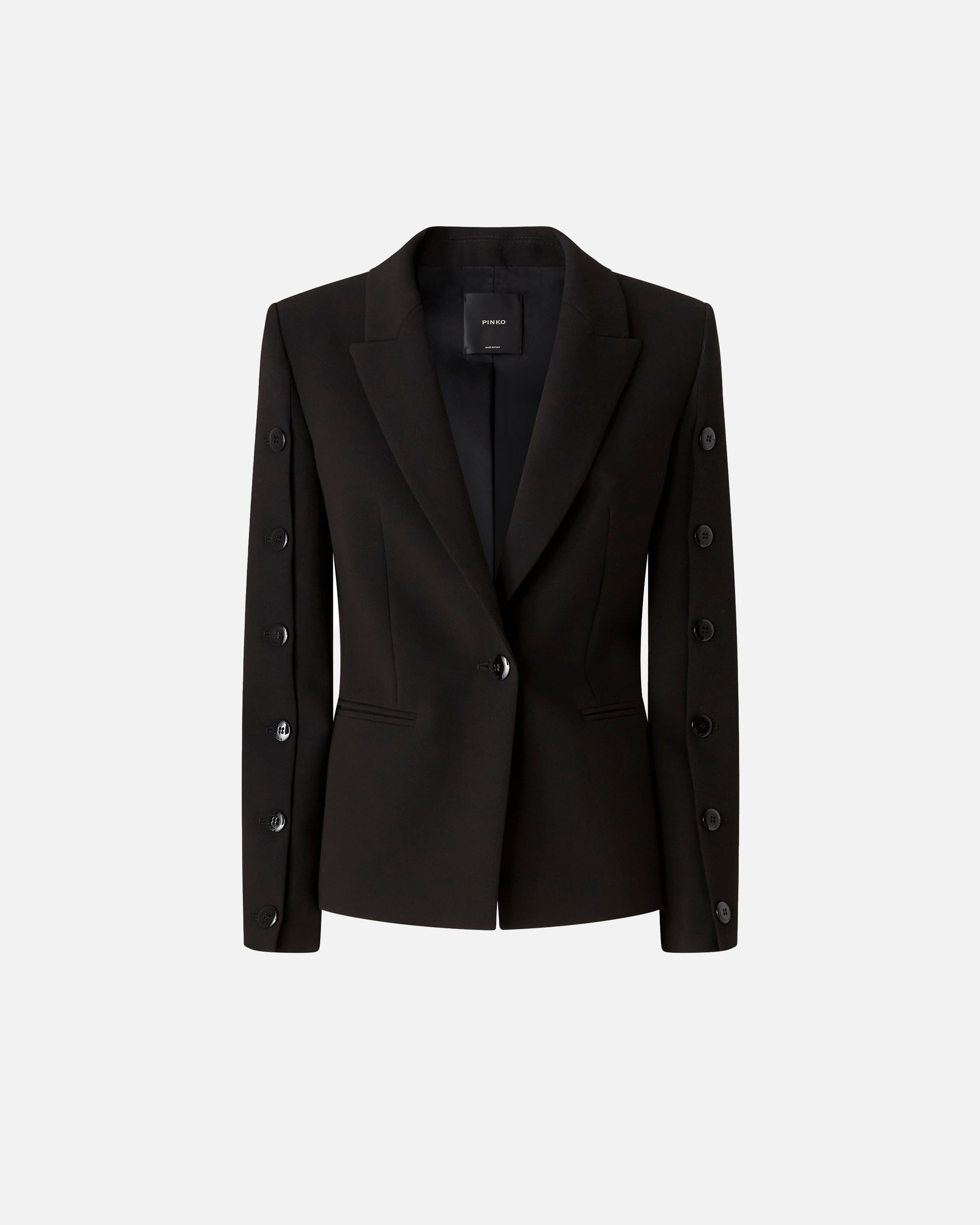 Blazer con bottoni sulle maniche 105679A2R9 Z99 PINKO Nero limousine 