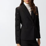Blazer con bottoni sulle maniche 105679A2R9 Z99 PINKO Nero limousine 