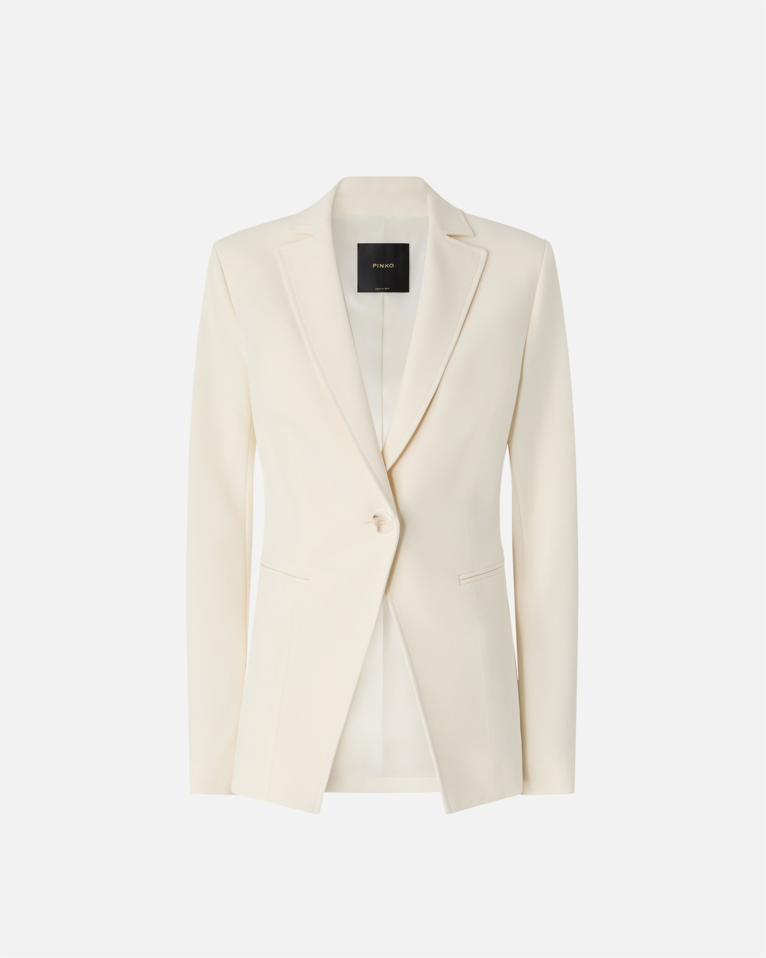 Giacca slim fit 105687A2QV Z00 PINKO Bianco-gelato vaniglia 